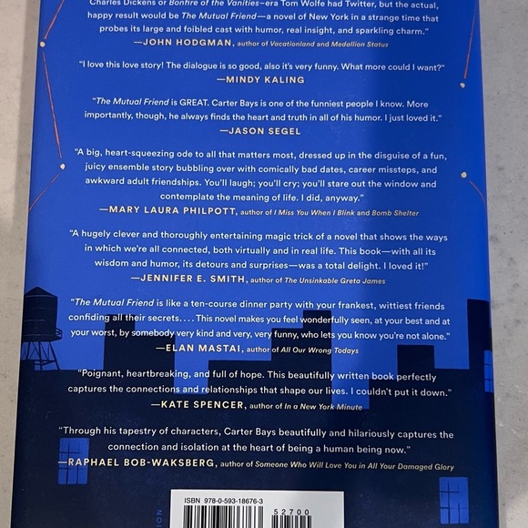 The Mutual Friend by Carter Bays Hardcover - Picture 2 of 3